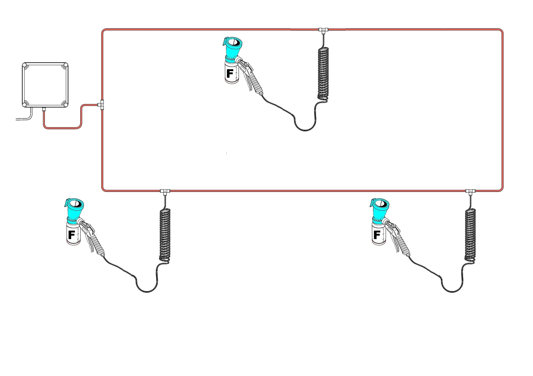Electric PowerFoamer Diagramatic Layout